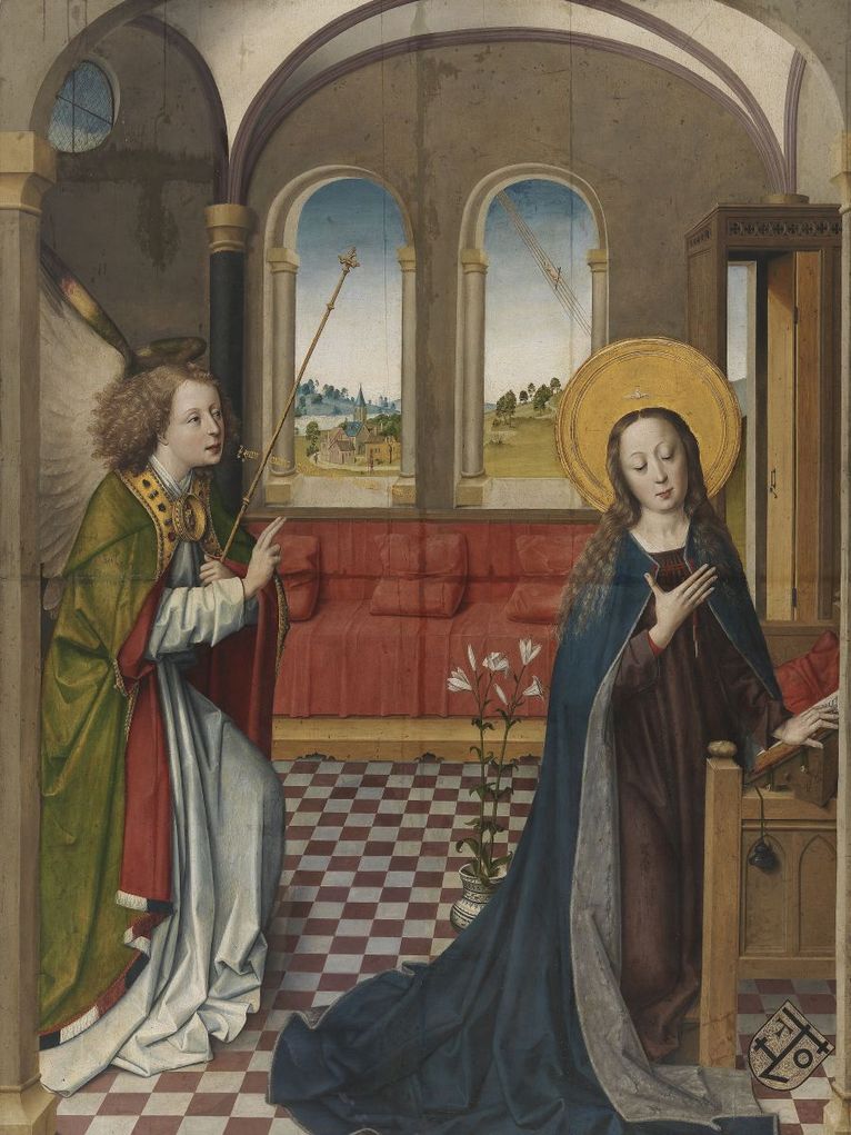 Das Gemälde»Die Verkündigung Mariä« von um 1464.