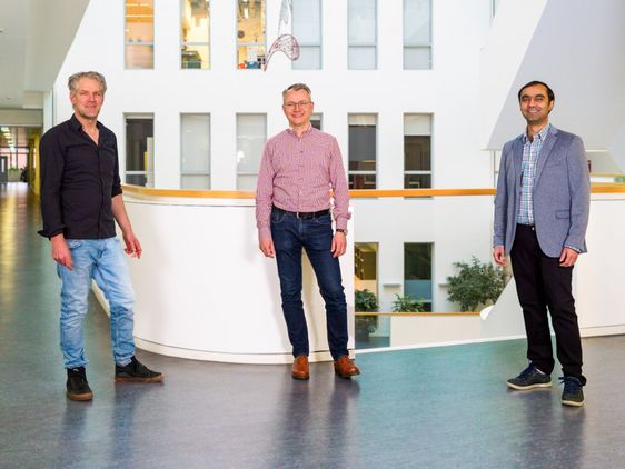 Porträt von Matthias Deliano, Stefan Dürschmid und Bankim Subhash Chander.