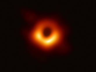 Foto eines schwarzen Lochs