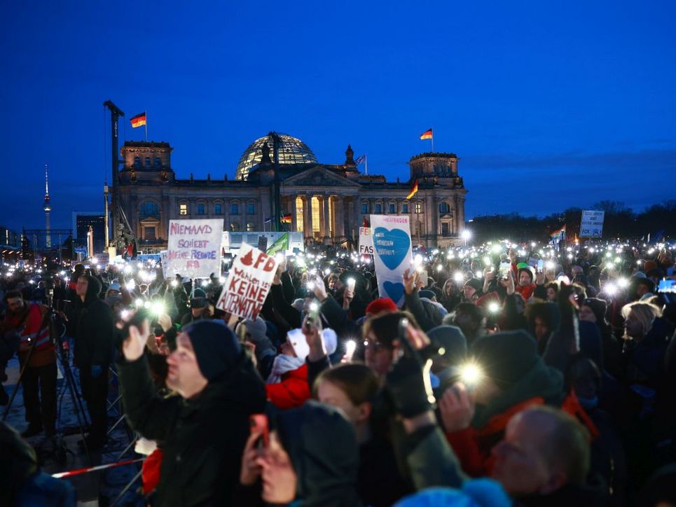 Demonstration gegen Rechts in Berlin
