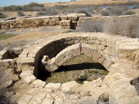 Überreste eines Bades im nordägyptischen Pilgerort Abu Mena.
